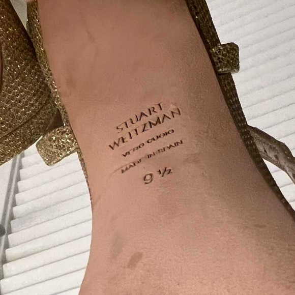Stuart weiztman Starla heel 105mm gold - Picture 6 of 6